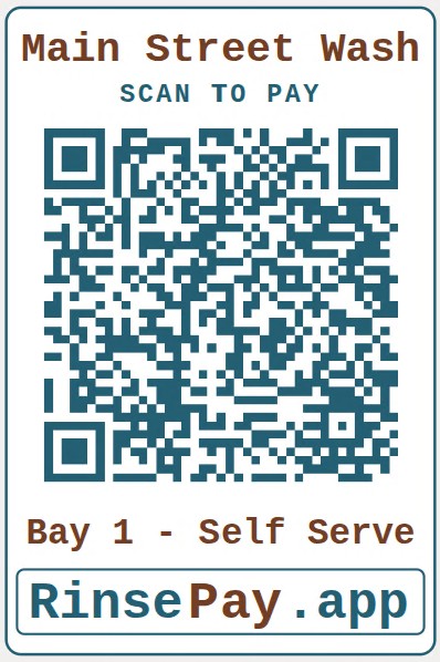 Example bay QR sticker.